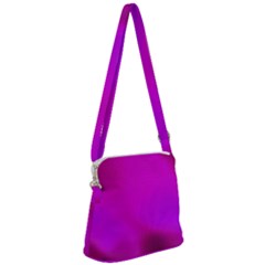 Fun Fuschia Zipper Messenger Bag by Janetaudreywilson