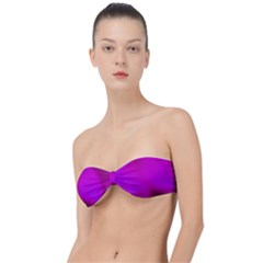 Fun Fuschia Classic Bandeau Bikini Top  by Janetaudreywilson