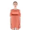 Appreciating Apricot Shoulder Cutout One Piece Dress View1