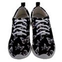 Black and White Butterfly Pattern Athletic Shoes View1