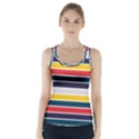 Horizontal Colored Stripes Racer Back Sports Top View1