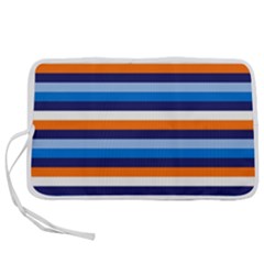 Ocean Blue Stripes Pen Storage Case (s) by tmsartbazaar