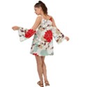 Floral pattern  Kimono Sleeves Boho Dress View2