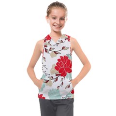 Floral Pattern  Kids  Sleeveless Hoodie by Sobalvarro