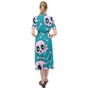 Skull Keyhole Neckline Chiffon Dress View2