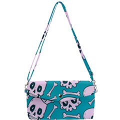 Skull Removable Strap Clutch Bag by Sobalvarro