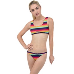 Contrast Rainbow Stripes The Little Details Bikini Set by tmsartbazaar