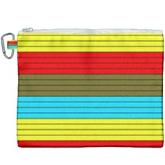 Multicolor With Black Lines Canvas Cosmetic Bag (xxxl) by tmsartbazaar