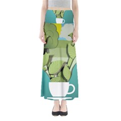 Illustrations Drink Full Length Maxi Skirt by HermanTelo