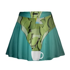 Illustrations Drink Mini Flare Skirt by HermanTelo