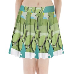 Illustrations Drink Pleated Mini Skirt by HermanTelo