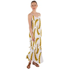 Banana Fruit Yellow Summer Cami Maxi Ruffle Chiffon Dress by Mariart