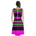 Disco Stripes Sleeveless Waist Tie Chiffon Dress View2