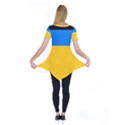 Bright Yellow With Blue Short Sleeve Tunic  View2