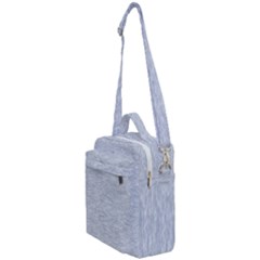 Fade Pale Blue Texture Crossbody Day Bag by SpinnyChairDesigns