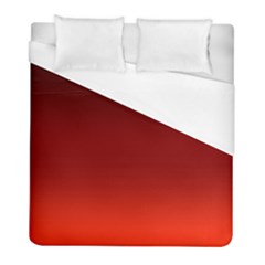 Scarlet Red Ombre Gradient Duvet Cover (full/ Double Size) by SpinnyChairDesigns