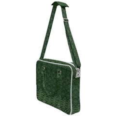 Boho Fern Green Pattern Cross Body Office Bag by SpinnyChairDesigns