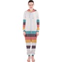 Classic Retro Stripes Hooded Jumpsuit (Ladies)  View1