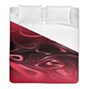 Crimson Red Black Swirl Duvet Cover (Full/ Double Size) View1