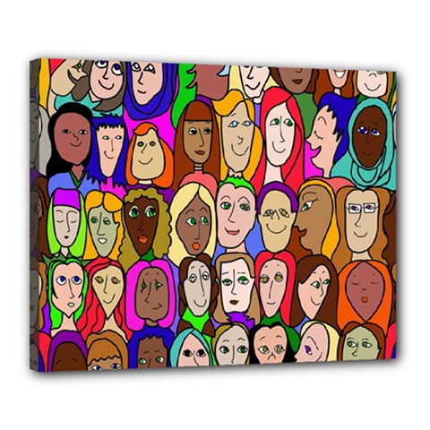 432sisters Canvas 20  X 16  (stretched) by Kritter