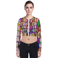 432sisters Long Sleeve Zip Up Bomber Jacket by Kritter