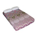 Boho Pastel Spring Floral Pink Fitted Sheet (Full/ Double Size) View2