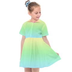 Pastel Rainbow Ombre Kids  Sailor Dress by SpinnyChairDesigns