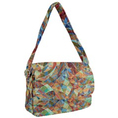 Boho Colorful Mosaic Courier Bag by SpinnyChairDesigns