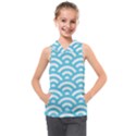 Waves Kids  Sleeveless Hoodie View1