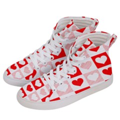 Hearts  Women s Hi-top Skate Sneakers by Sobalvarro