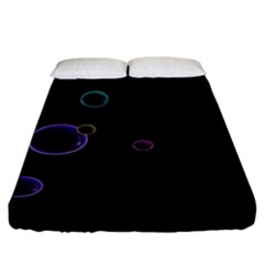 Bubble In Dark Fitted Sheet (king Size) by Sabelacarlos