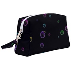 Bubble In Dark Wristlet Pouch Bag (large)