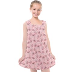 Squid Chef Pattern Kids  Cross Back Dress by sifis