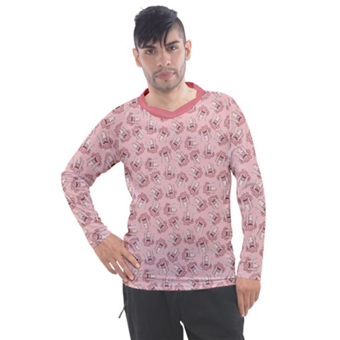 Squid Chef Pattern Men s Pique Long Sleeve Tee by sifis