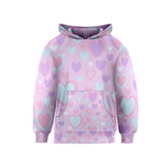 Unicorn Hearts Kids  Pullover Hoodie by MooMoosMumma