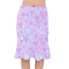 Unicorn Hearts Short Mermaid Skirt by MooMoosMumma