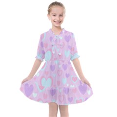 Unicorn Hearts Kids  All Frills Chiffon Dress by MooMoosMumma