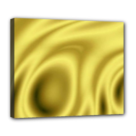 Golden Wave 2 Deluxe Canvas 24  X 20  (stretched) by Sabelacarlos