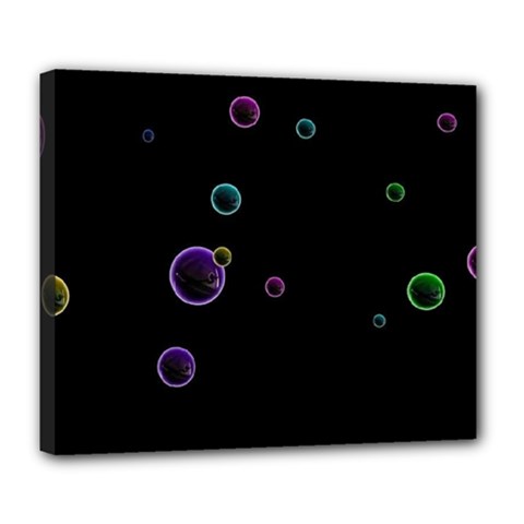 Bubble In Dark Deluxe Canvas 24  X 20  (stretched) by Sabelacarlos