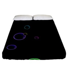 Bubble In Dark Fitted Sheet (california King Size) by Sabelacarlos