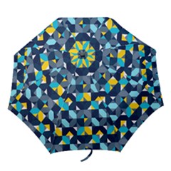 Geometric Hypnotic Shapes Folding Umbrellas by tmsartbazaar