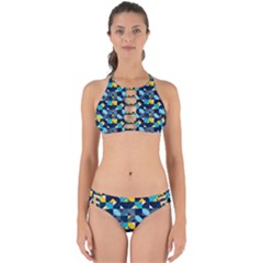 Geometric Hypnotic Shapes Perfectly Cut Out Bikini Set by tmsartbazaar