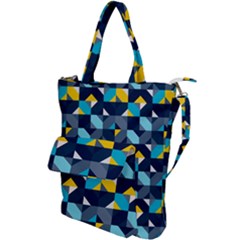 Geometric Hypnotic Shapes Shoulder Tote Bag by tmsartbazaar