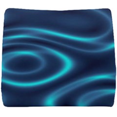 Blue Wavy Seat Cushion by Sabelacarlos