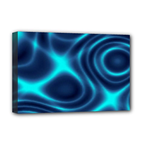 Blue Wave 2 Deluxe Canvas 18  X 12  (stretched) by Sabelacarlos