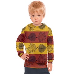 Autumn Leaves Colorful Nature Kids  Hooded Pullover by Mariart