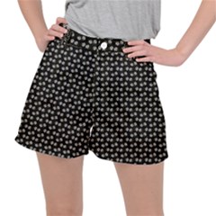 Daisy Black Ripstop Shorts by snowwhitegirl