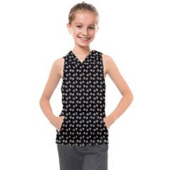 Daisy Black Kids  Sleeveless Hoodie by snowwhitegirl