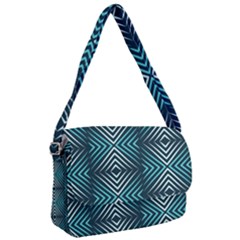 Blue Motif Design Courier Bag by tmsartbazaar