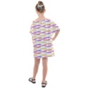 Cartoon Style Snake Drawing Motif Pattern Print Kids  One Piece Chiffon Dress View2